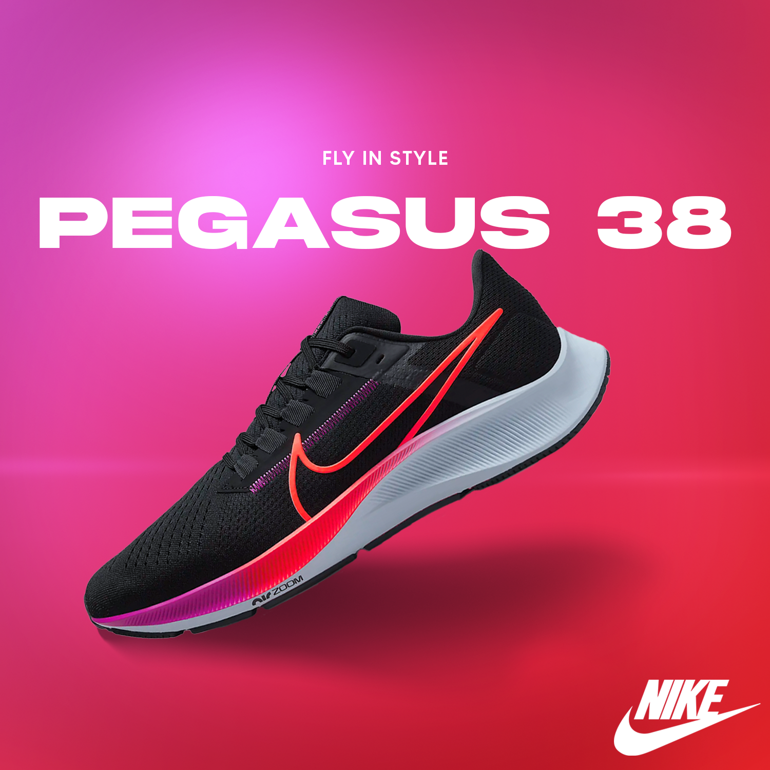 Nike advertisement created to evaluate a novel commercial design.